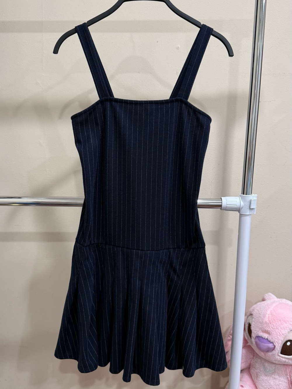 Haley & June Navy Pinstripe Mini Dress Size S